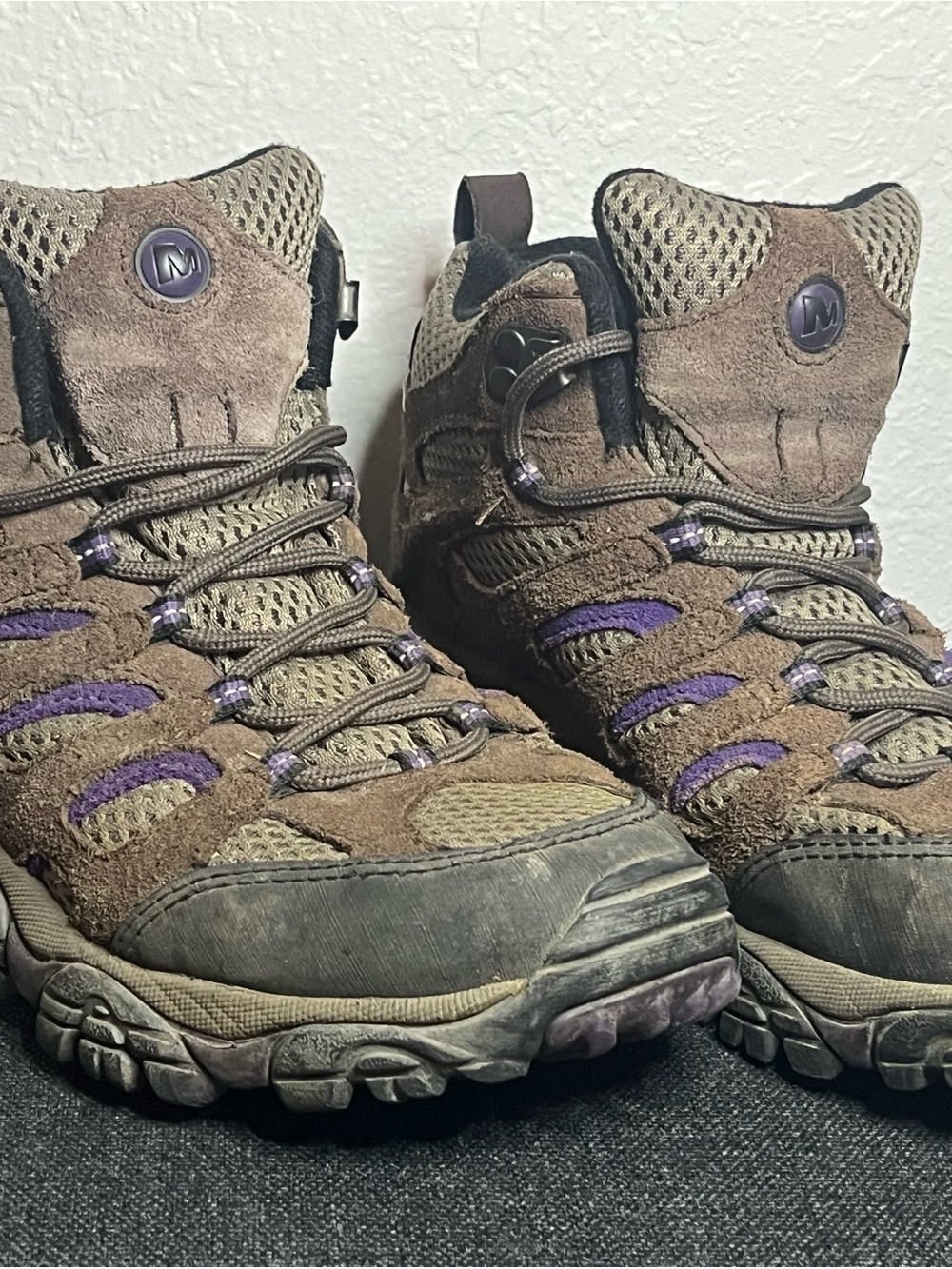 Merrell Brown and Purple Trail Hiking Boots